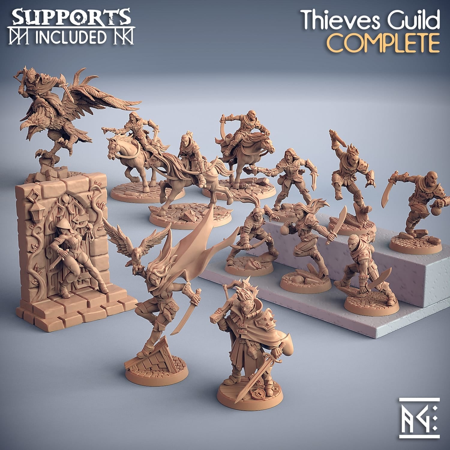 3D Printed Artisan Guild Adriana Thief Pinup Thieves Guild 28mm 32mm