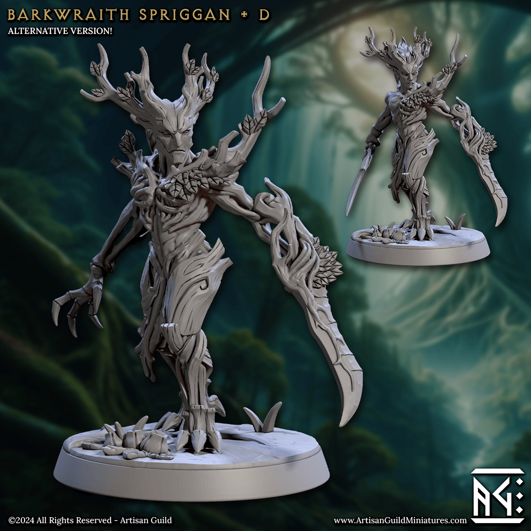 3D Printed Artisan Guild Barkwraith Spriggans Barkwraith Spriggans Set 28mm 32mm