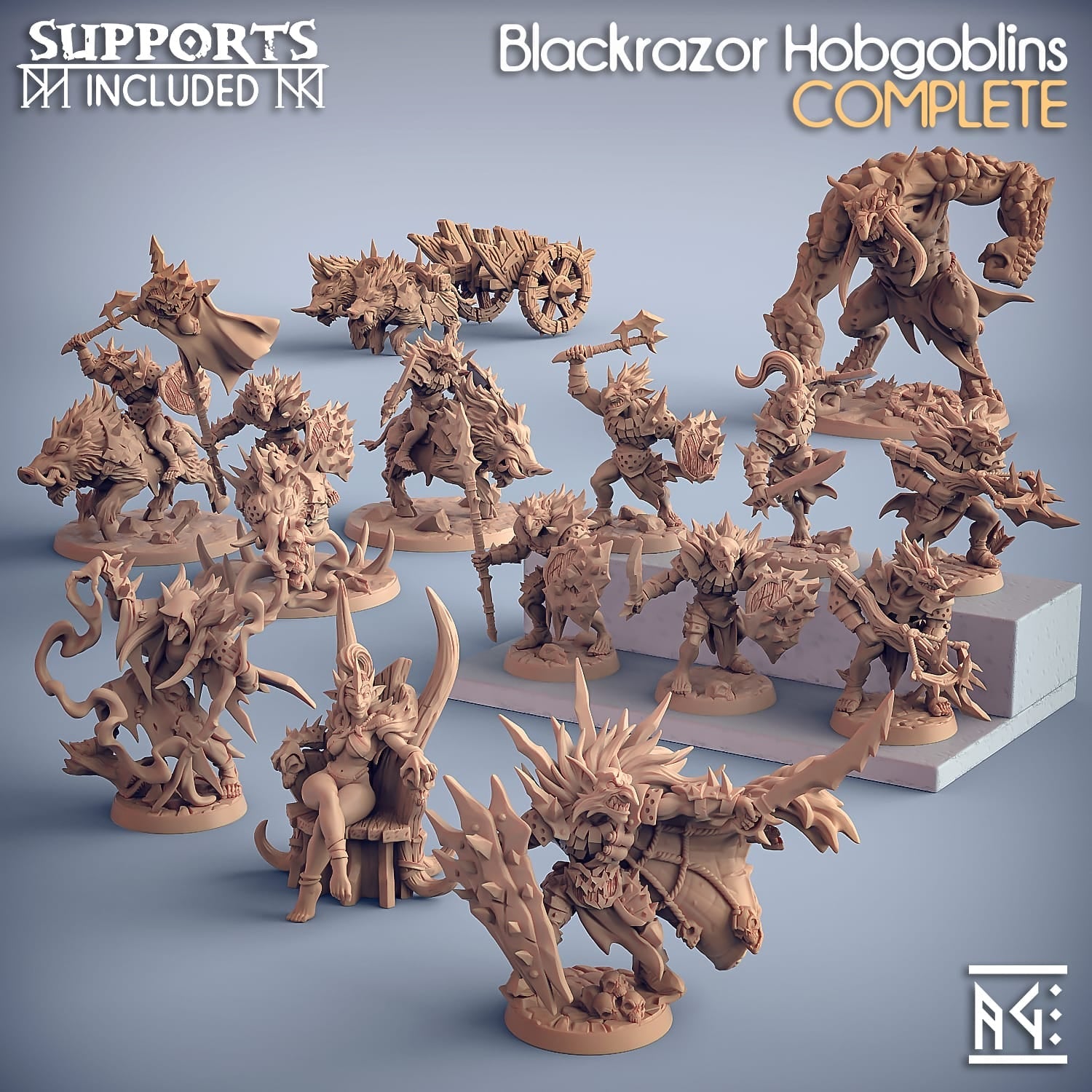 3D Printed Artisan Guild Modular Blackrazor Hobgoblins Blackrazor Hobgoblins 28mm 32mm