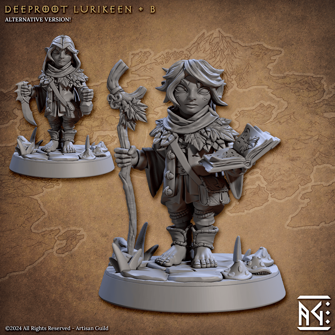 3D Printed Artisan Guild Deeproot Lurikeens Deeproot Lurikeen Set 28mm 32mm
