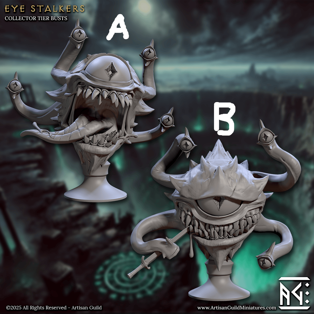 3D Printed Artisan Guild Descent into the Hive of the All Seeing Busts 28mm 32mm