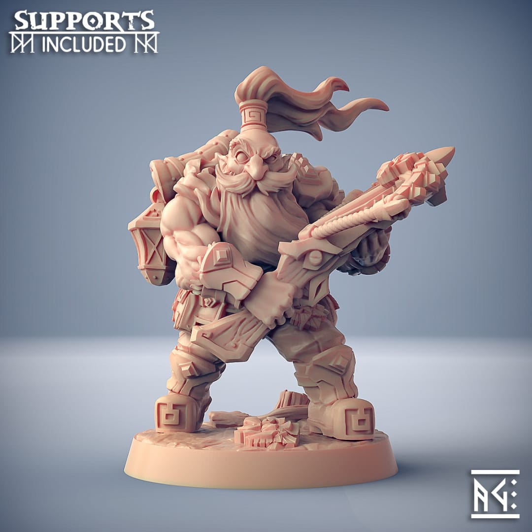 3D Printed Artisan Guild Dwarven Oathbreaker Dwarven Oathbreakers 28mm 32mm
