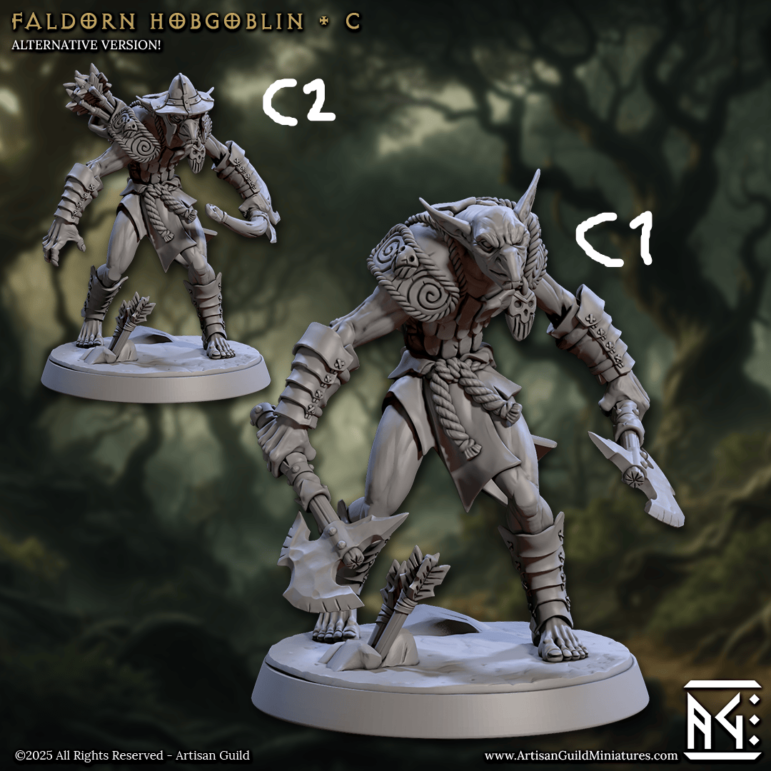 3D Printed Artisan Guild Faldorn Hobgoblins Set Faldorn Hobgoblin Set 28mm 32mm