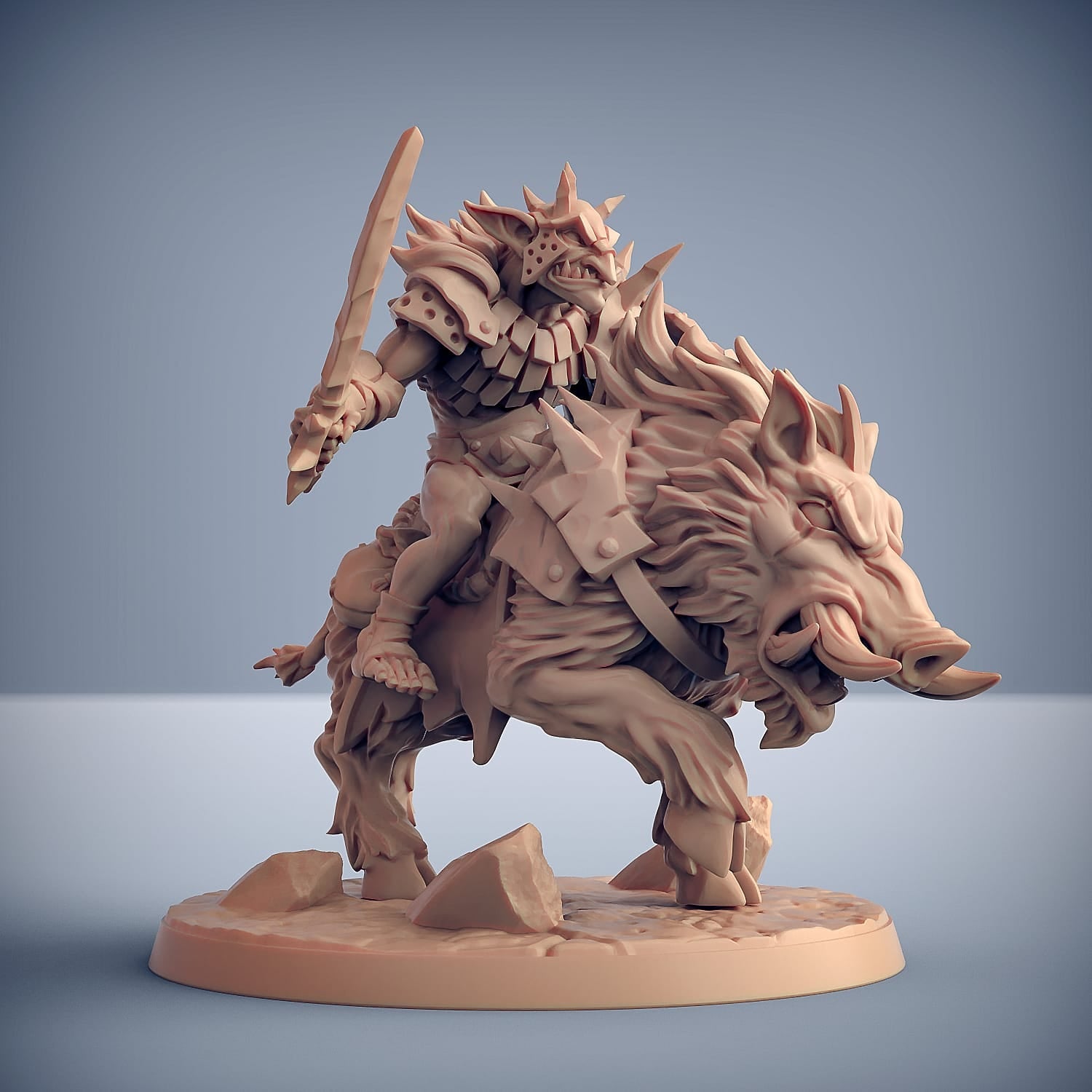 3D Printed Artisan Guild Hobgoblin Razorbeast Riders Blackrazor Hobgoblins 28mm 32mm