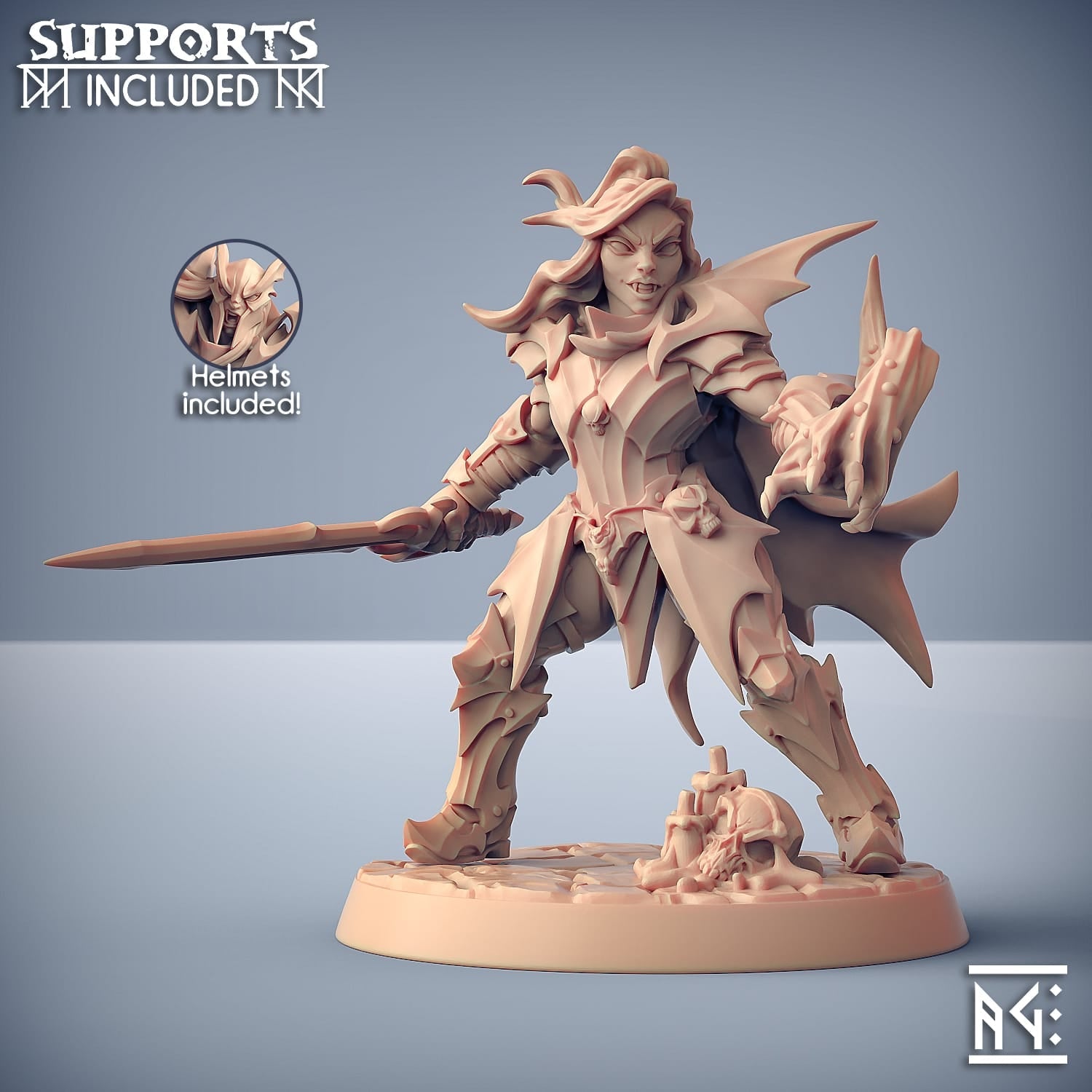 3D Printed Artisan Guild Modular Bloodhunt Knights The Bloodhunt 28mm 32mm