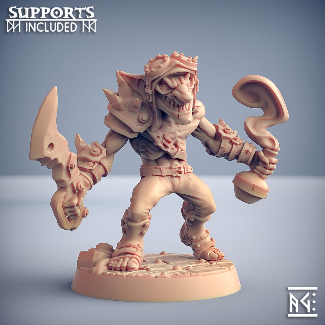 3D Printed Artisan Guild Modular Sparksoot Goblin Sparksoot Goblin Set 28mm 32mm