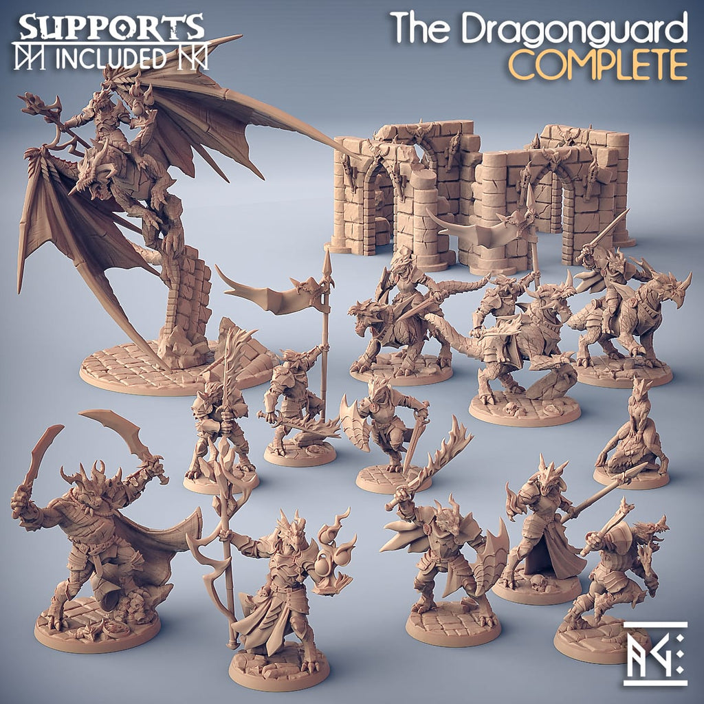 3D Printed Artisan Guild Nasmaraax the Destroyer The Dragonguard 28mm 32mm