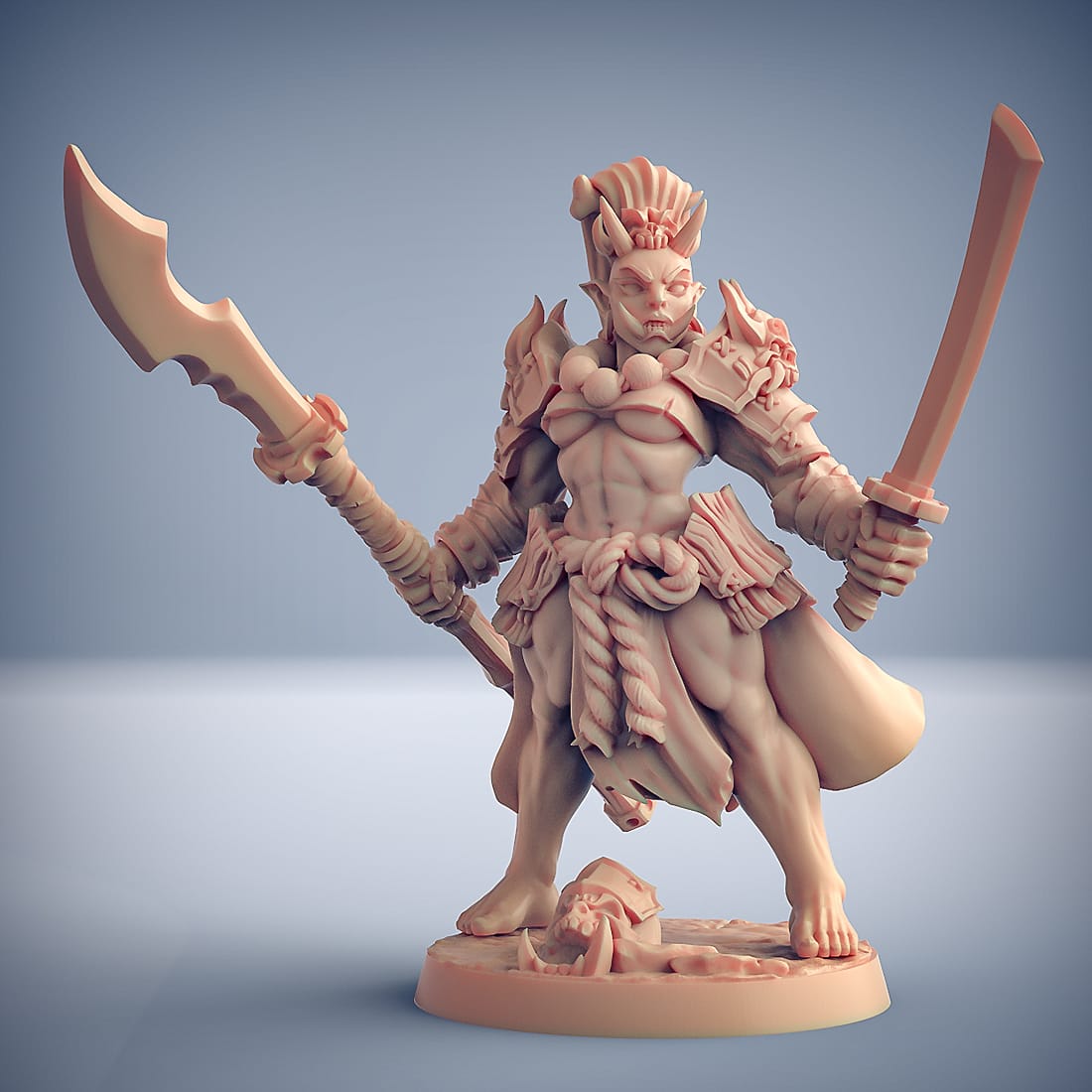 3D Printed Artisan Guild Oni Grunt Set Oni Clan 28mm 32mm