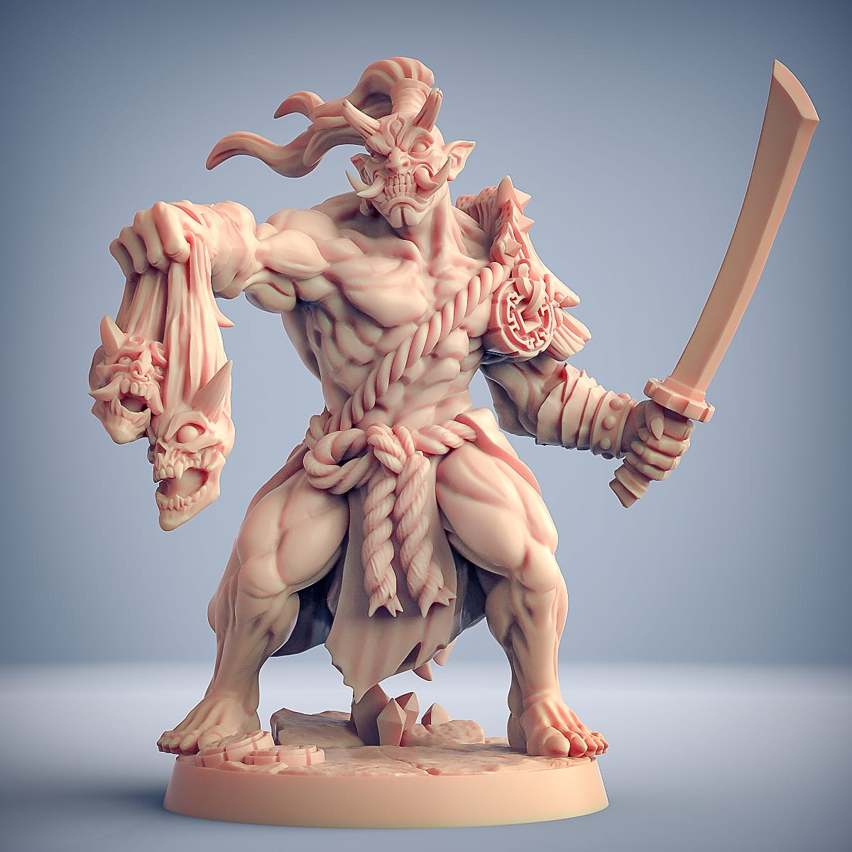 3D Printed Artisan Guild Oni Grunt Set Oni Clan 28mm 32mm
