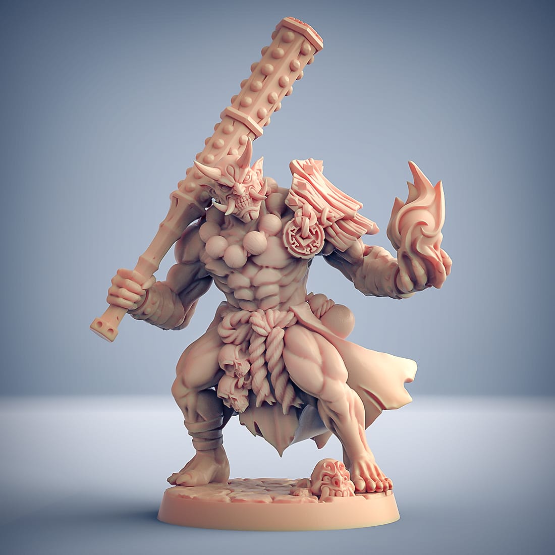 3D Printed Artisan Guild Oni Grunt Set Oni Clan 28mm 32mm