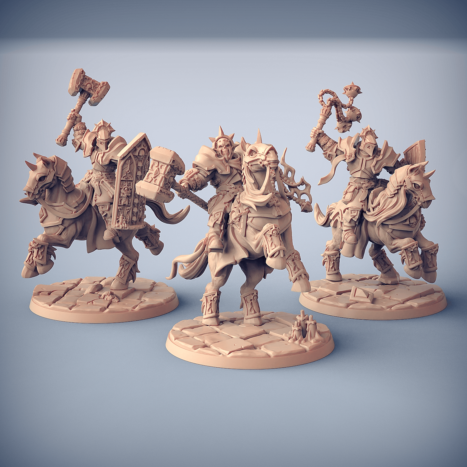 3D Printed Artisan Guild Requiem Heavy Cavalry The Requien Brotherhood 28mm 32mm