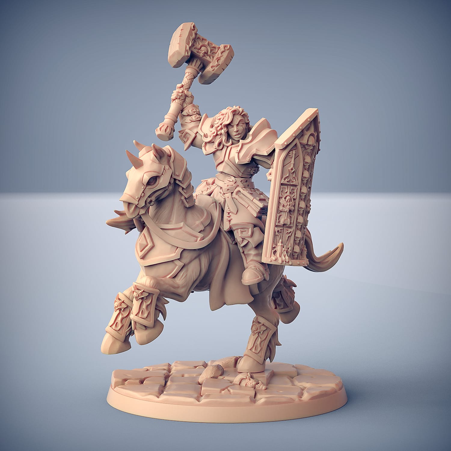 3D Printed Artisan Guild Requiem Heavy Cavalry The Requien Brotherhood 28mm 32mm