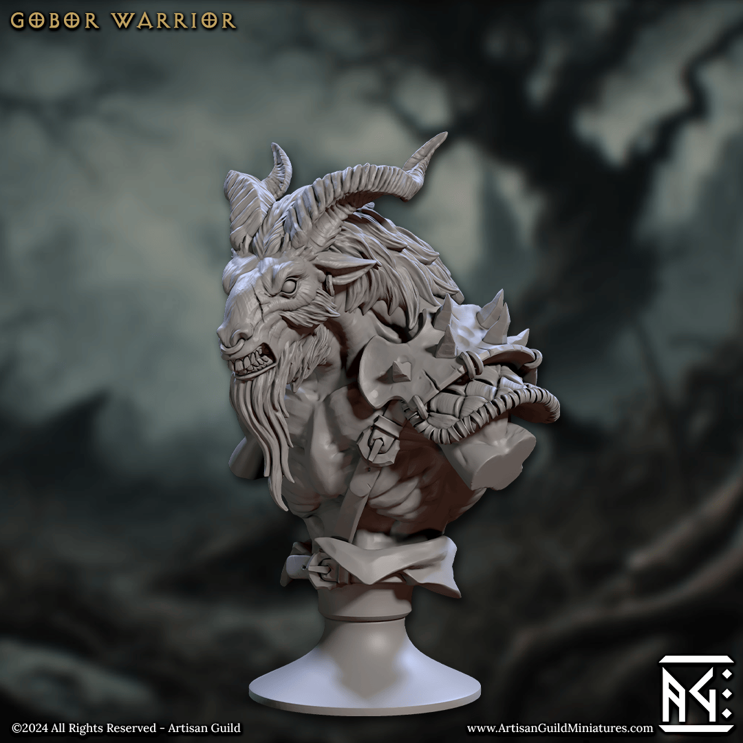 3D Printed Artisan Guild Rise of the Beastmen Bust Set 28mm 32mm