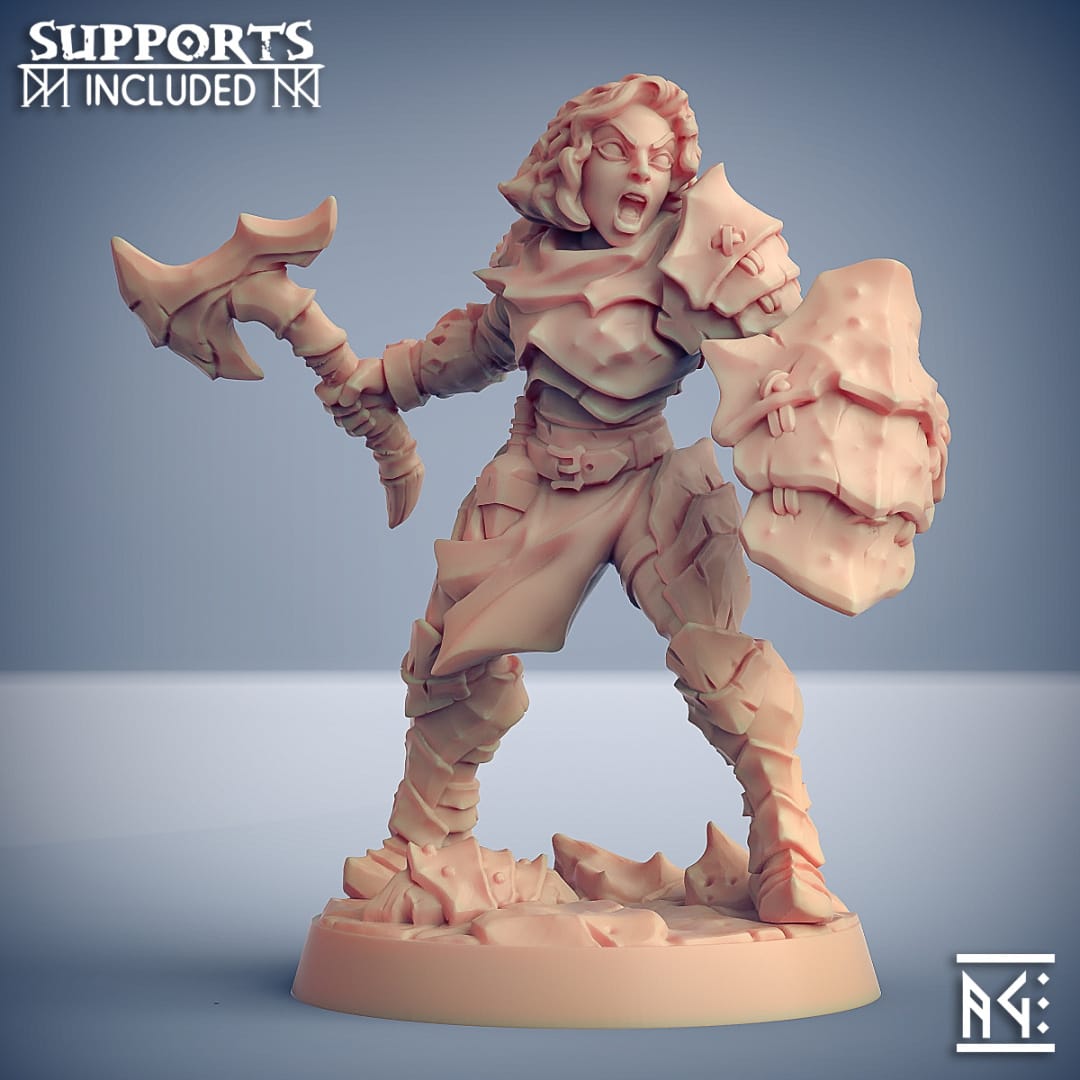 3D Printed Artisan Guild Scourgeland Survivor Set Scourgeland Survivors 28mm 32mm