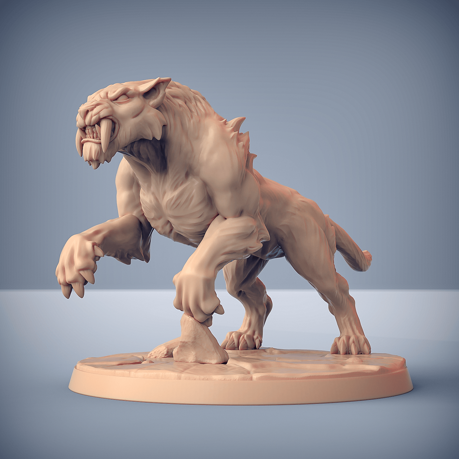 3D Printed Artisan Guild Smilodon Riders Dragonpeak Barbarians 28mm 32mm