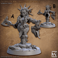 3D Printed Artisan Guild Thyra Blood Priestess of Duum Dwarf Berserkers Set 28mm 32mm