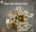 3D Printed Cast n Play Hawkers of Thamarya - Book Seller Mansol's Stall 28mm 32mm D&D