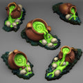 3D Printed Fantastic Plants and Rocks Haunted Witches Cauldrons 28mm - 32mm D&D Wargaming
