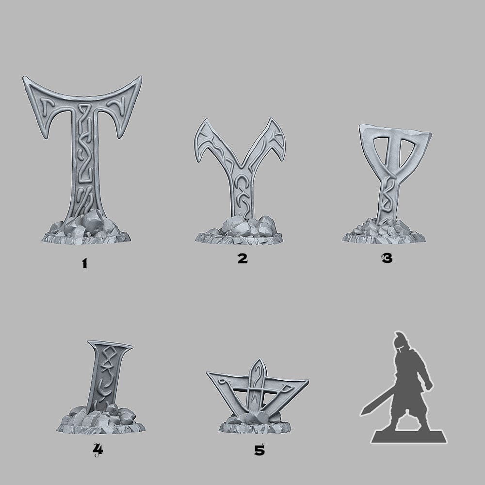 3D Printed Fantastic Plants and Rocks Mysterious Cursed Cross 28mm - 32mm D&D Wargaming