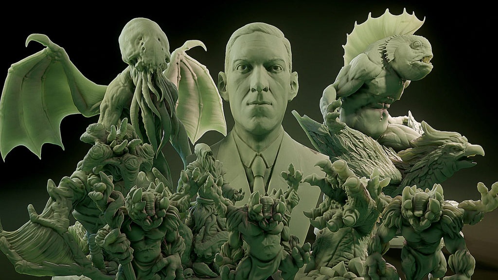 3D Printed Nafarrate Aboleth Lovecraftian Bestiary 28 32 mm D&D