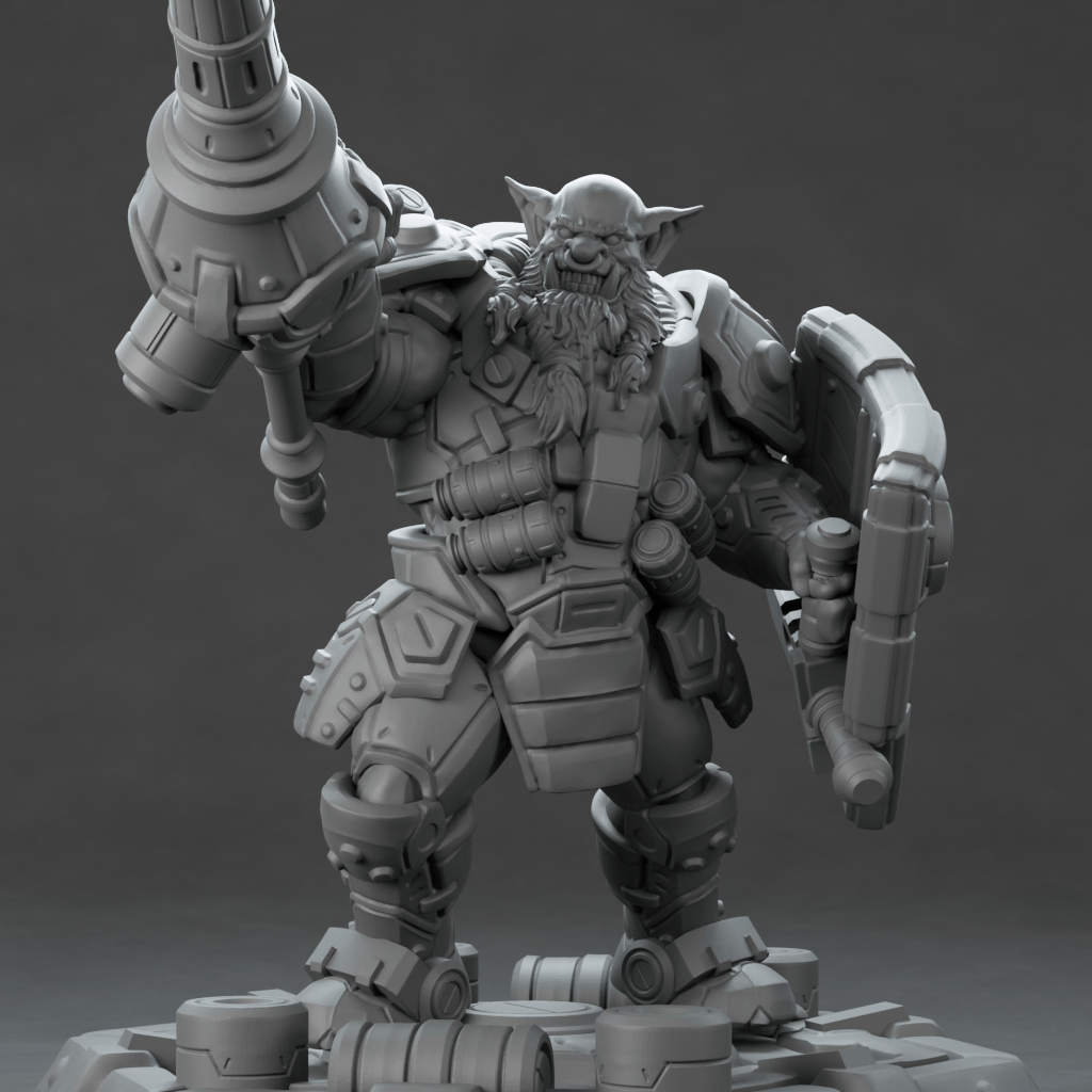 3D Printed Nafarrate Hunter Orc Set Space Orcs 28 32 mm D&D