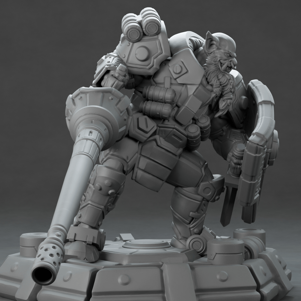 3D Printed Nafarrate Hunter Orc Set Space Orcs 28 32 mm D&D