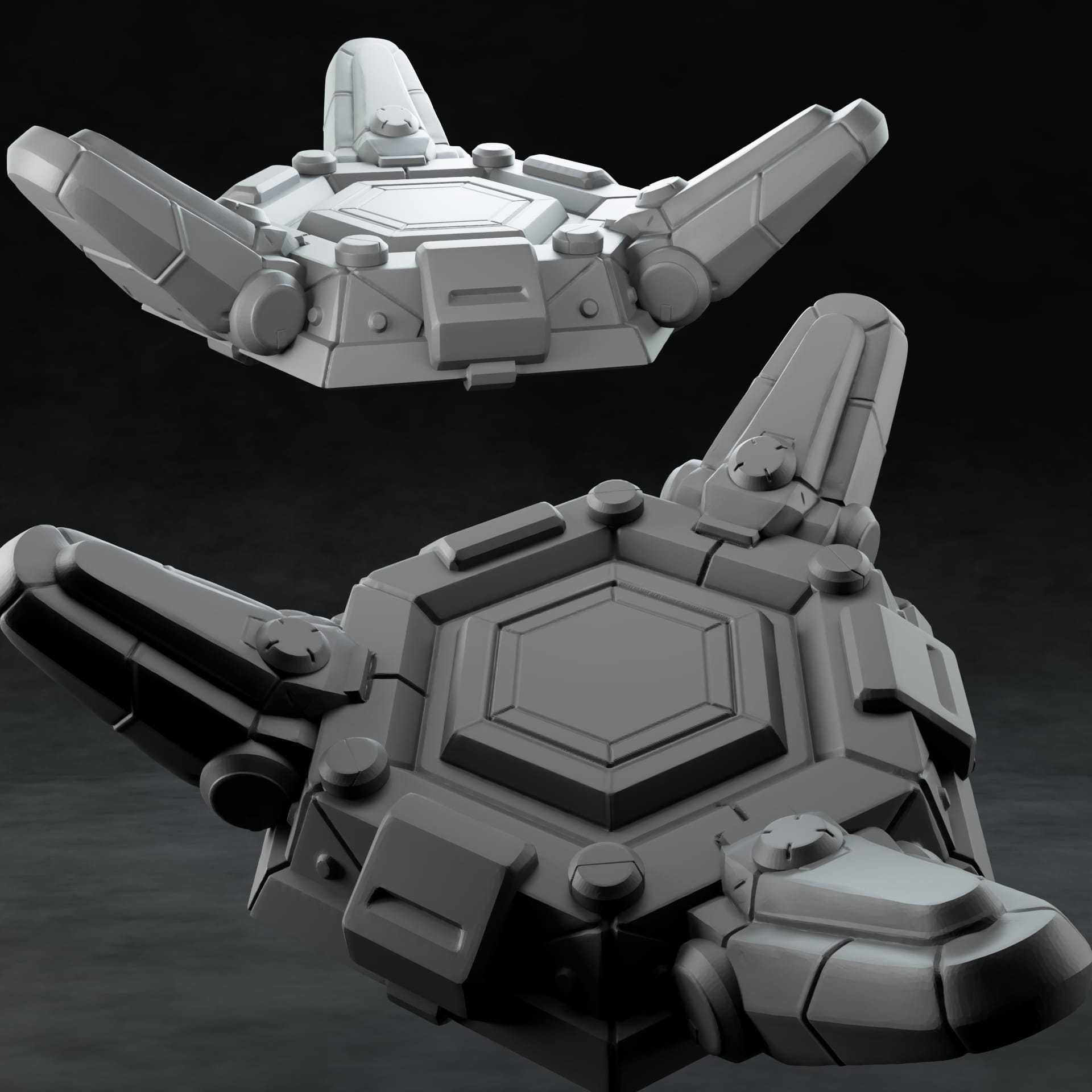 3D Printed Nafarrate Teleport Platform Space Orcs 28 32 mm D&D