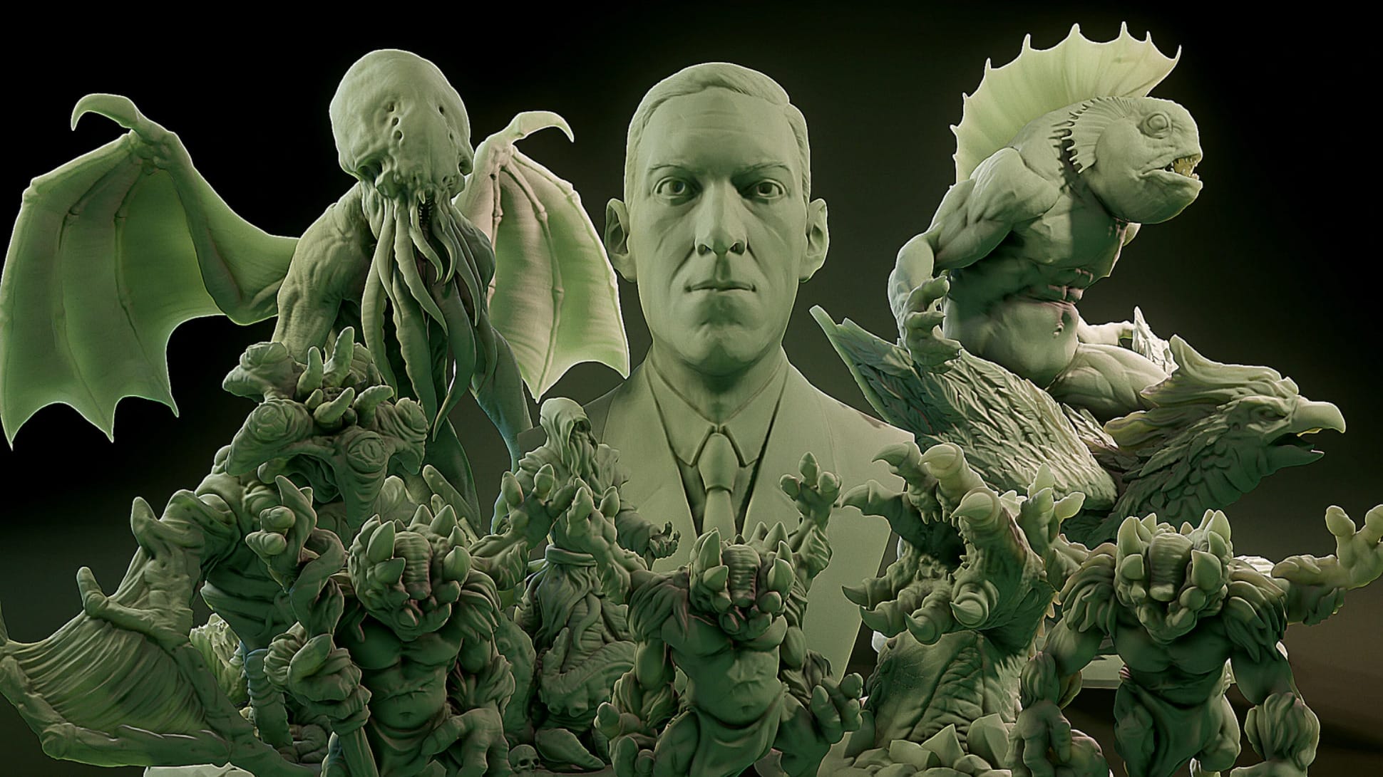 3D Printed Nafarrate YGolonac Lovecraftian Bestiary 28 32 mm D&D
