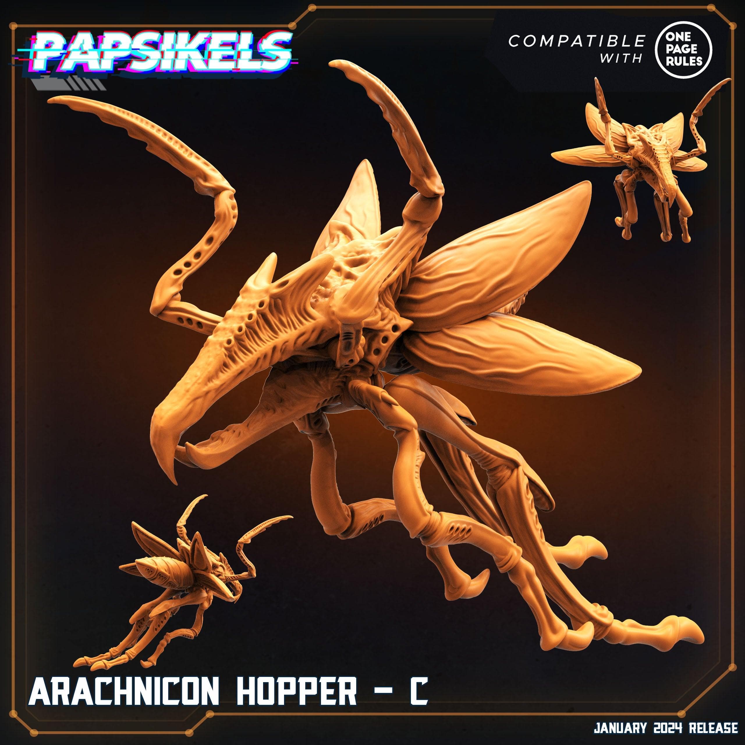 3D Printed Papsikels Arachnicon Hoppers Set Dropship Troopers 28mm 32mm