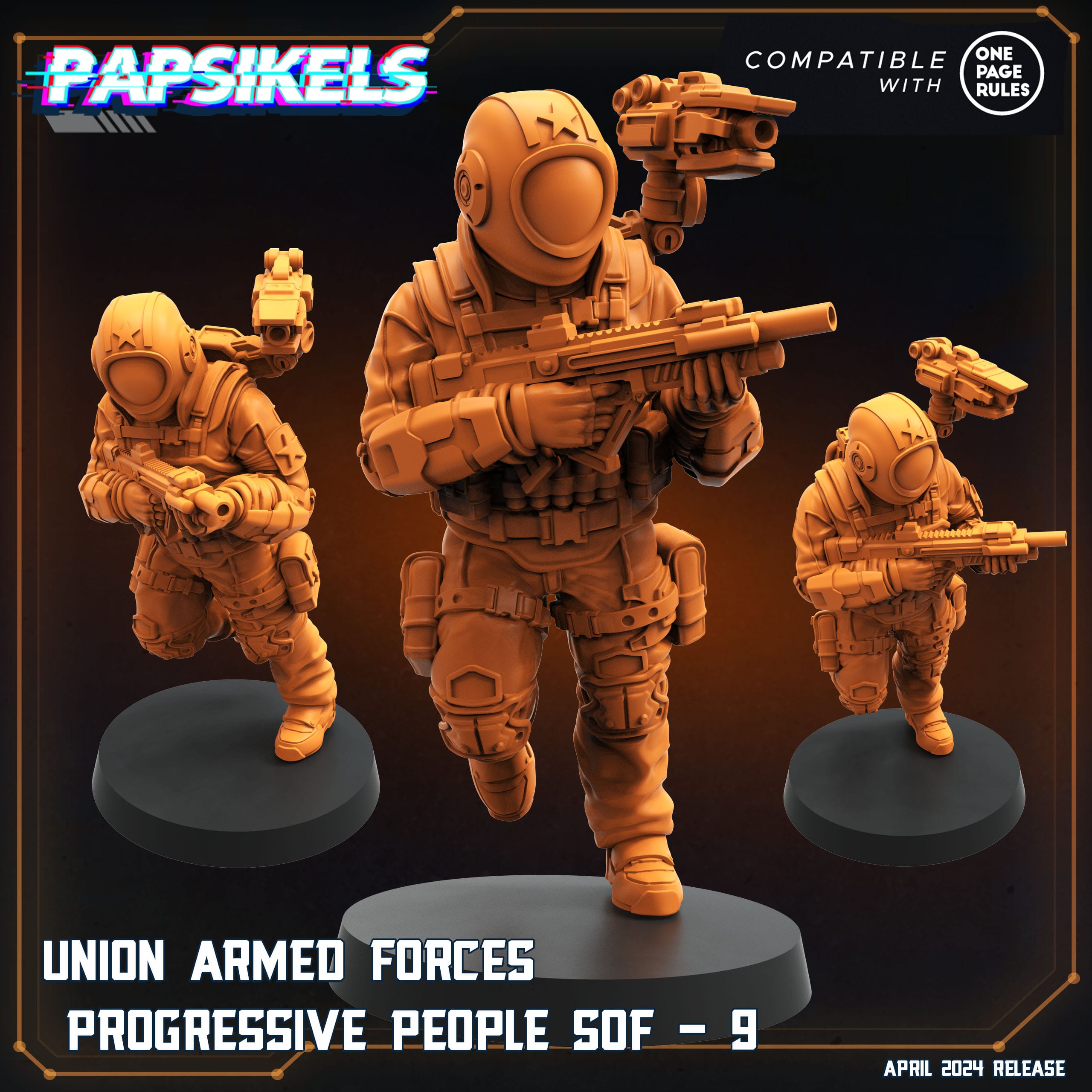 3D Printed Papsikels Democracy Troopers SciFi Raven Claw Set 28mm 32mm