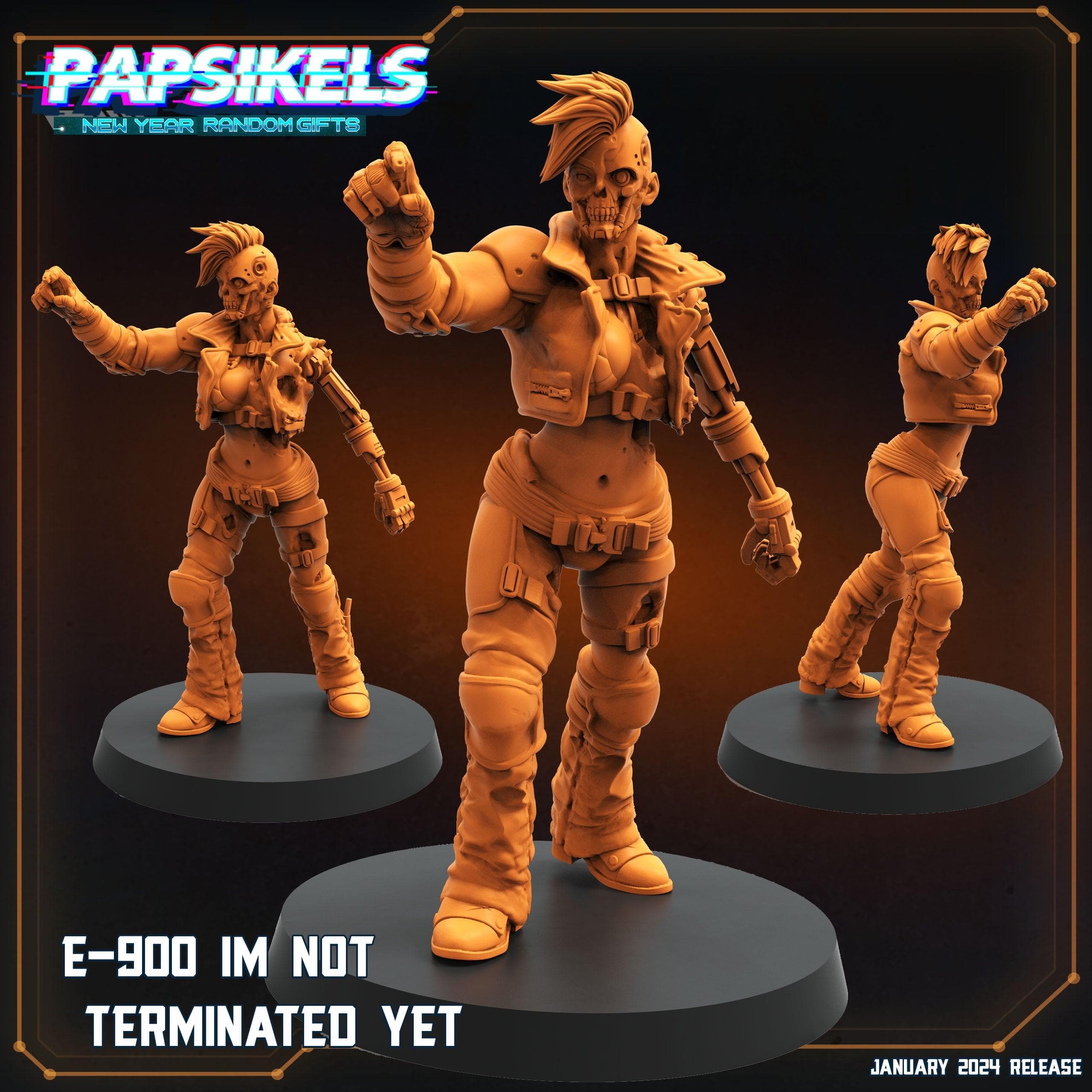 3D Printed Papsikels E 900 Im Not Terminated Yet 28mm 32mm