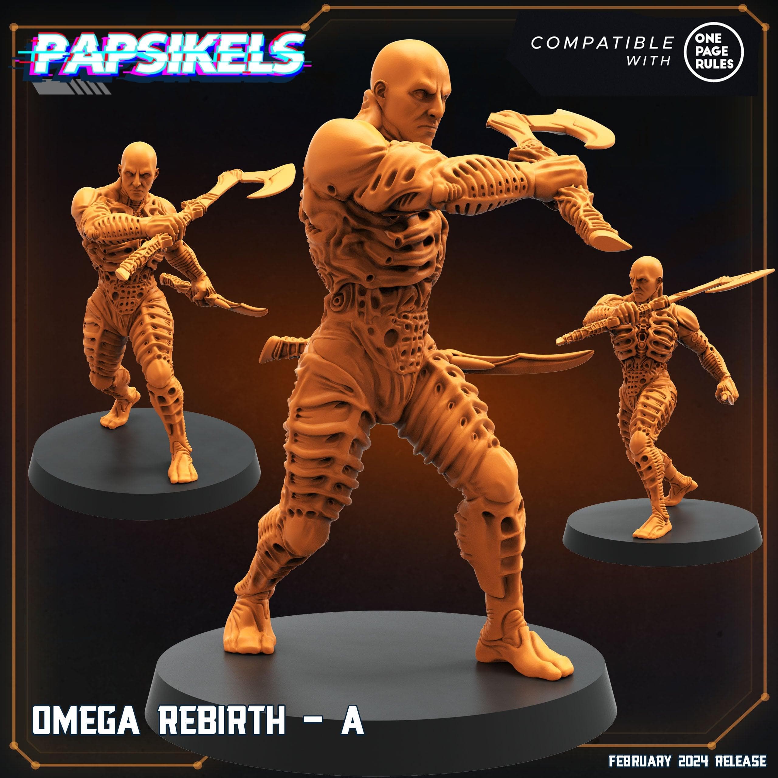 3D Printed Papsikels Omega Rebirths Set 28mm 32mm