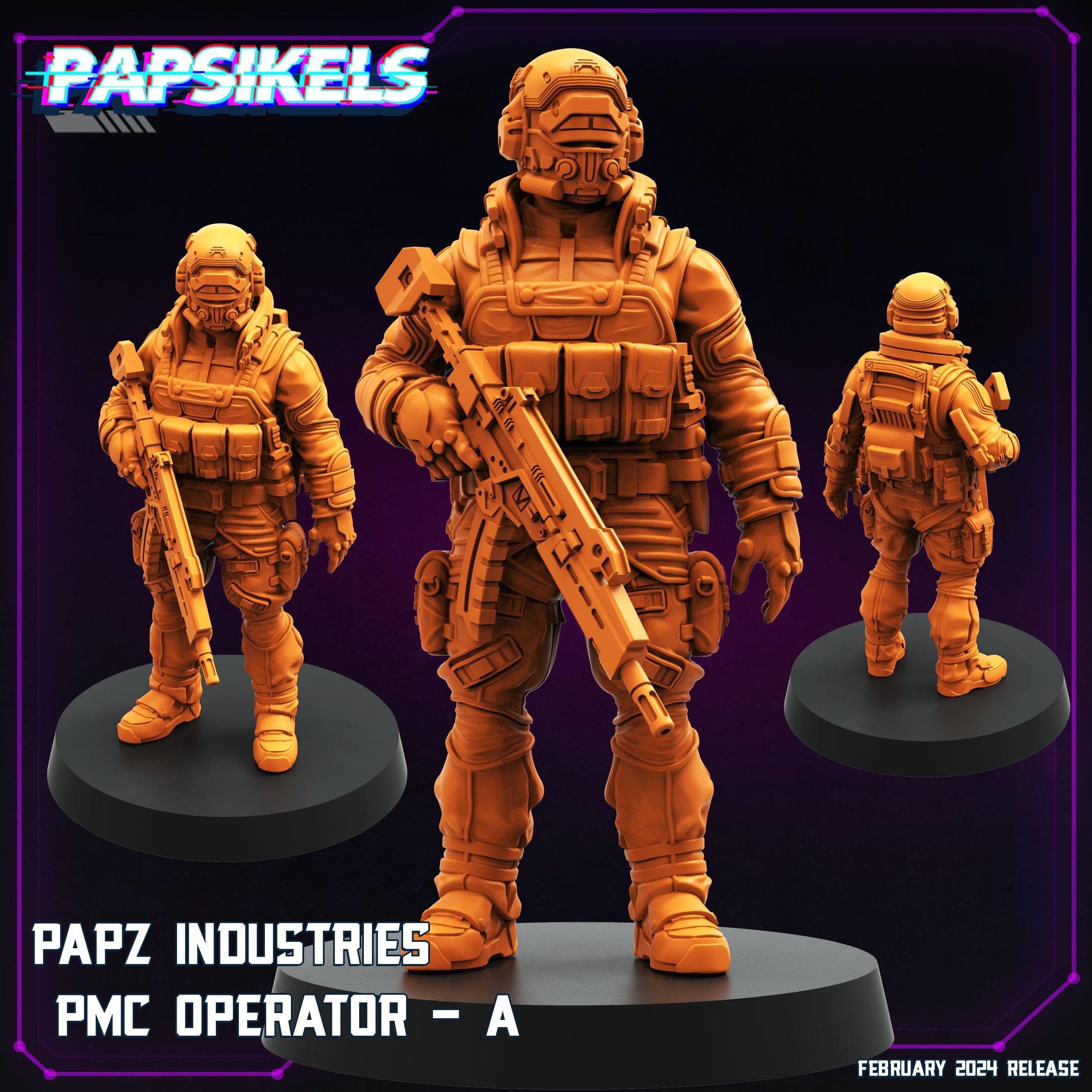 3D Printed Papsikels Papz Industries Pmc Operators Set 28mm 32mm