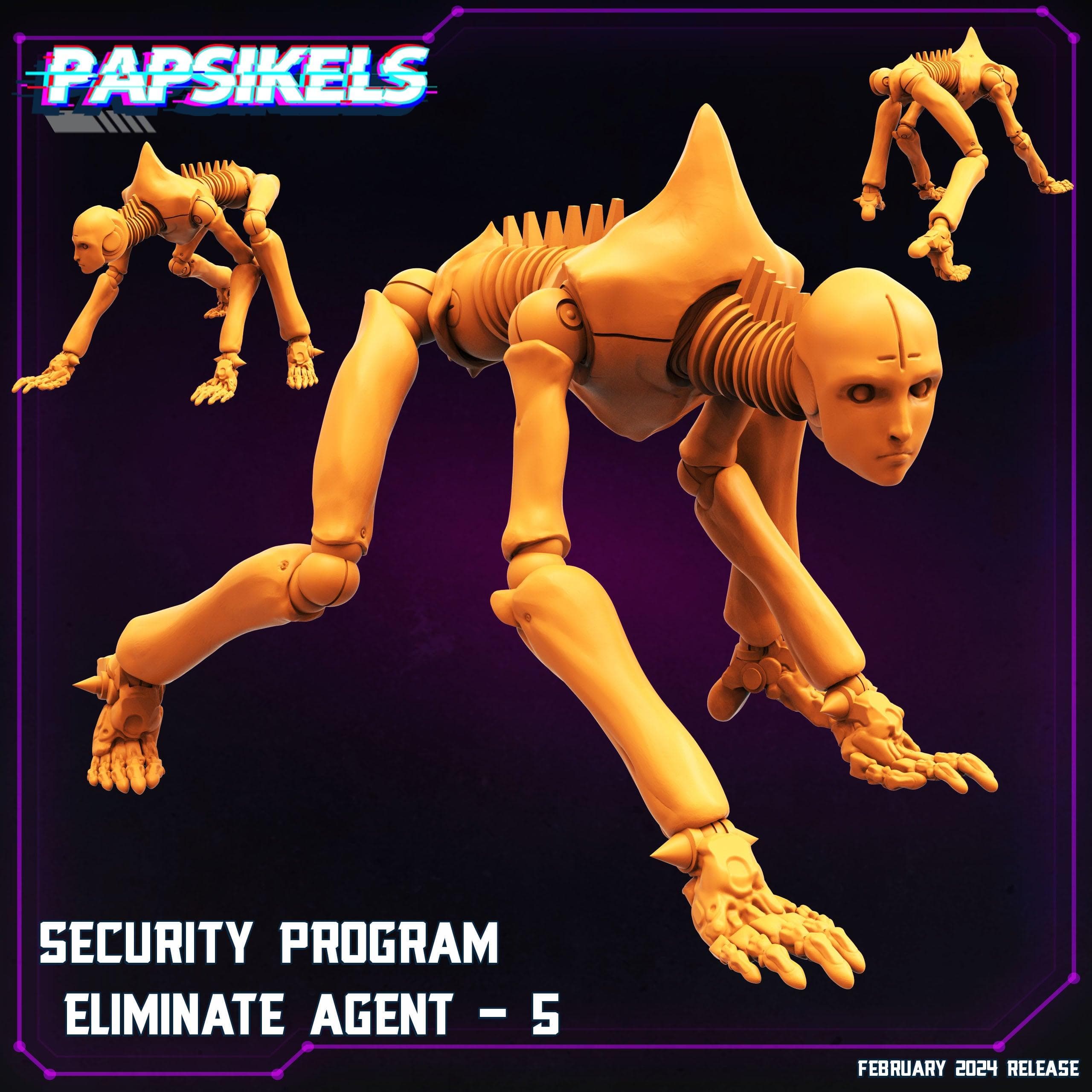 3D Printed Papsikels Security Program Eliminate Agents 28mm 32mm
