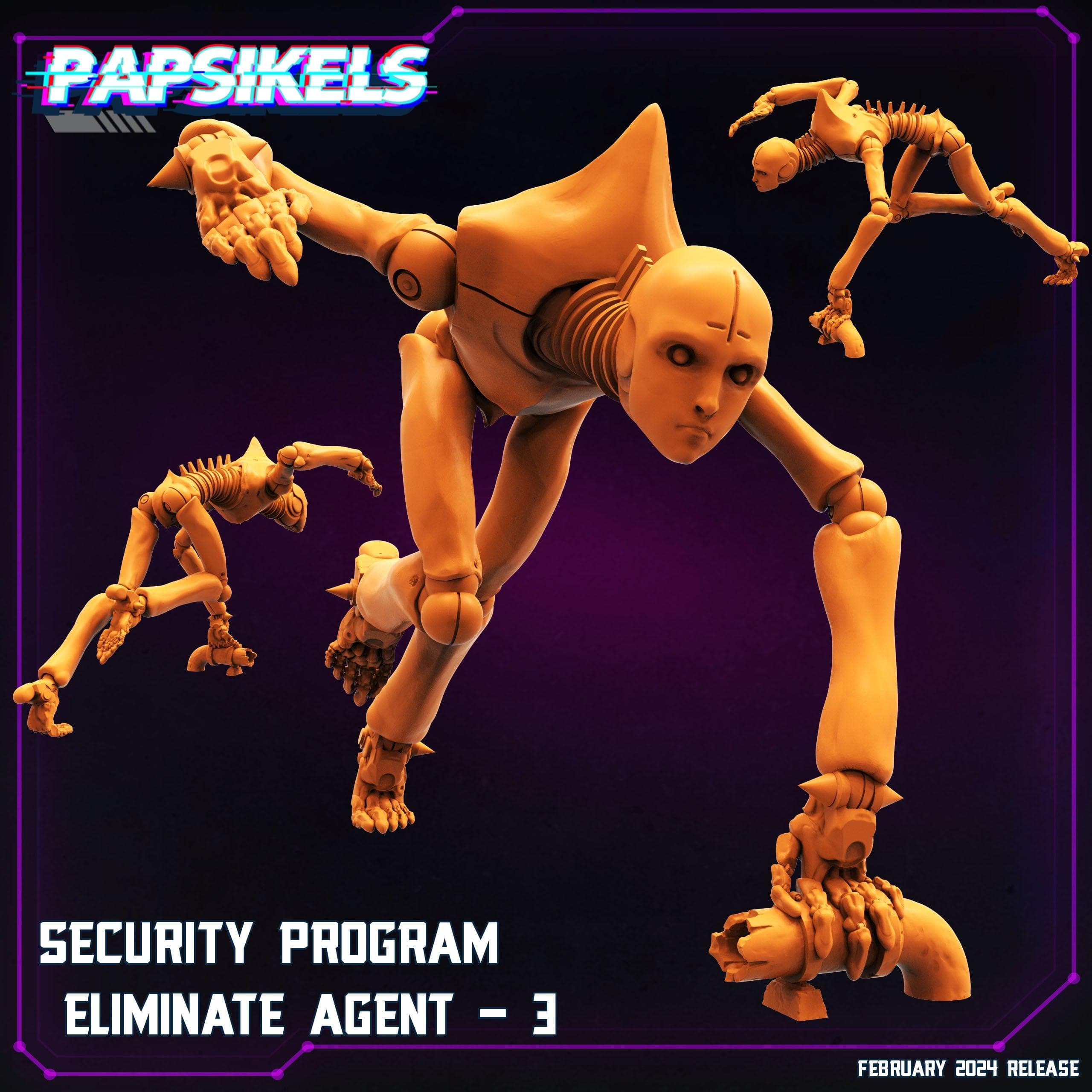 3D Printed Papsikels Security Program Eliminate Agents 28mm 32mm