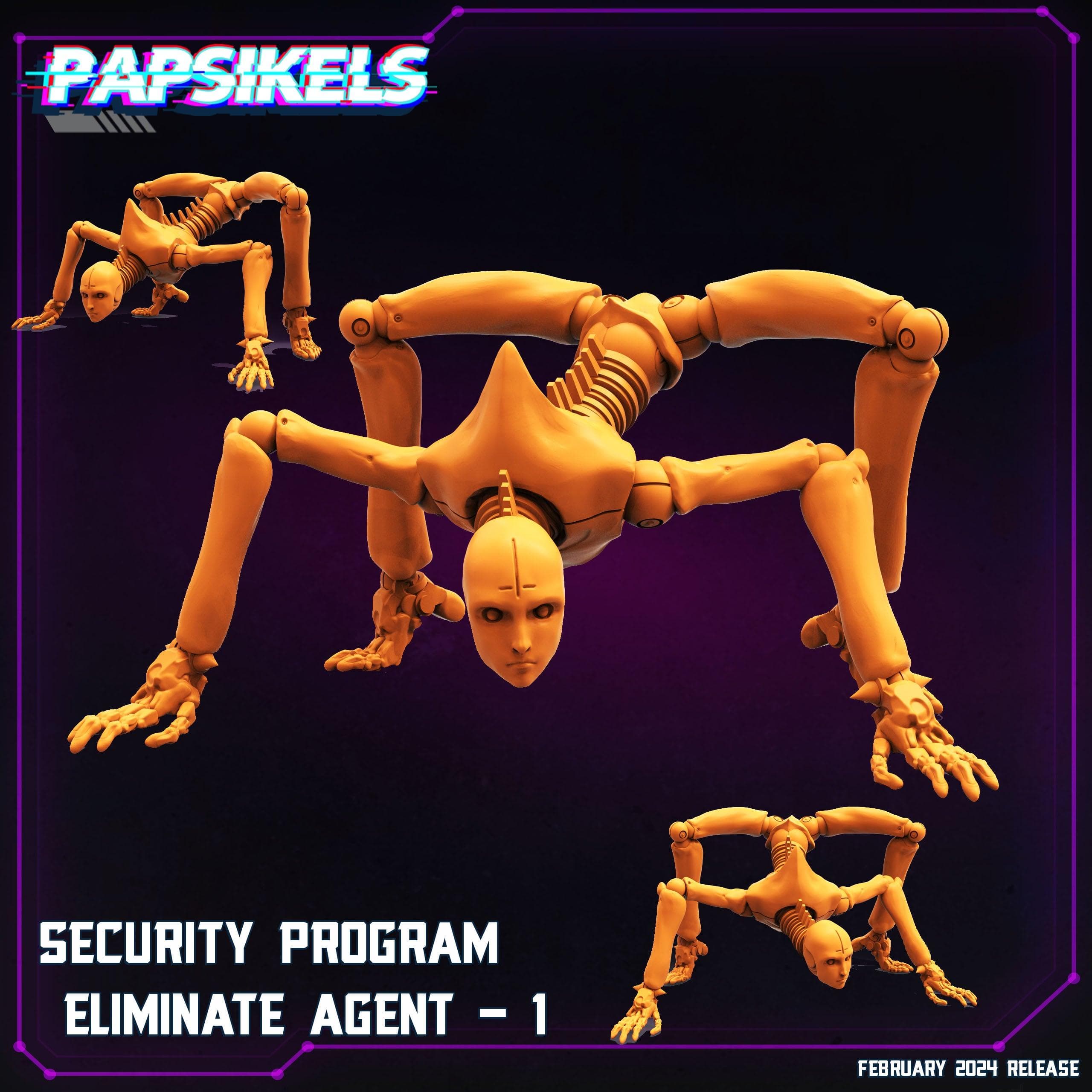 3D Printed Papsikels Security Program Eliminate Agents 28mm 32mm