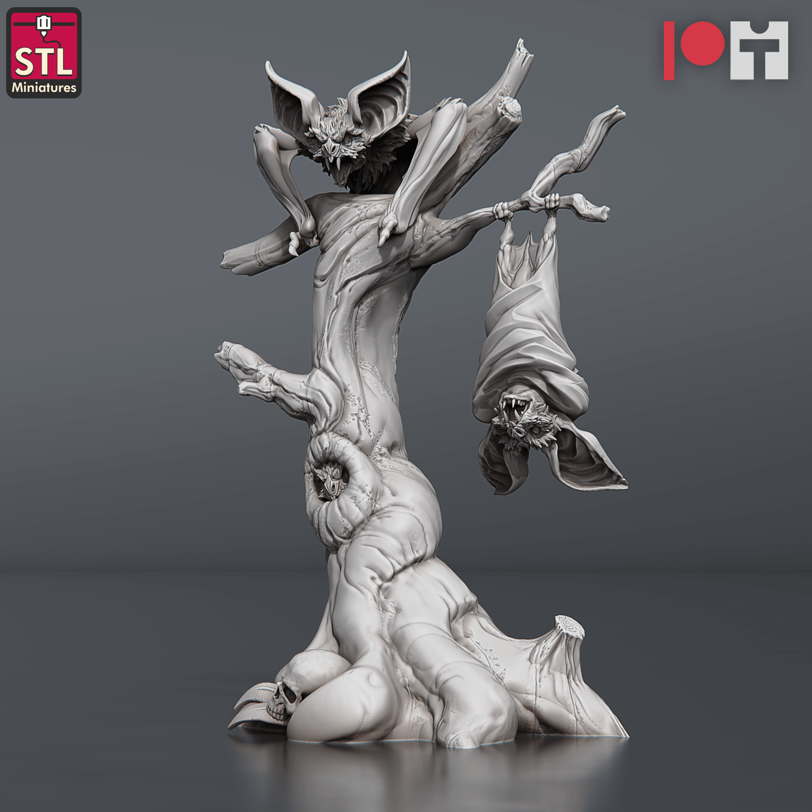 3D Printed STL Miniatures Blood Bats Set 28 - 32mm War Gaming D&D