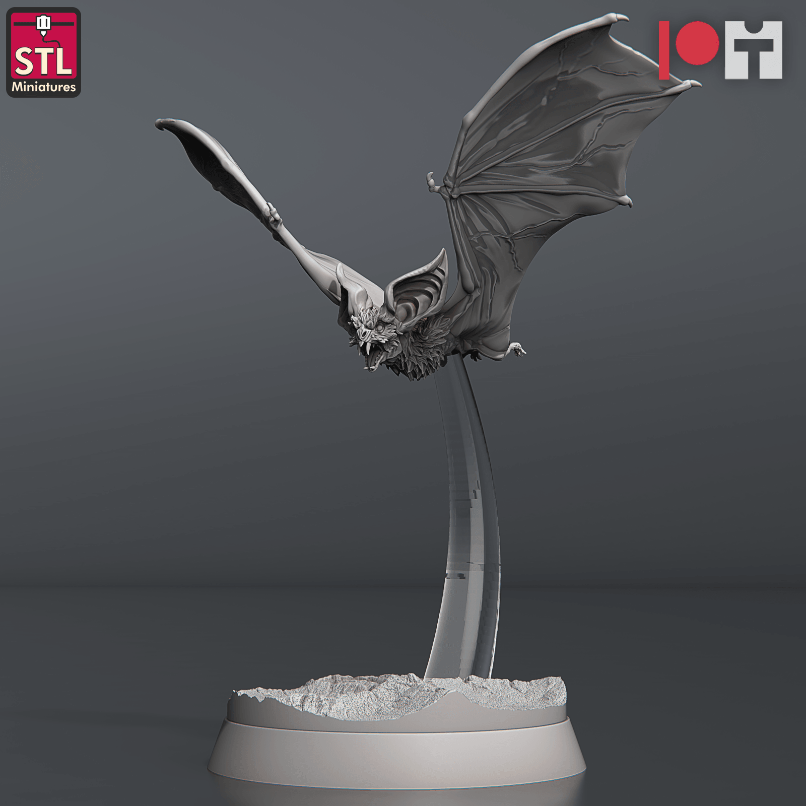 3D Printed STL Miniatures Blood Bats Set 28 - 32mm War Gaming D&D