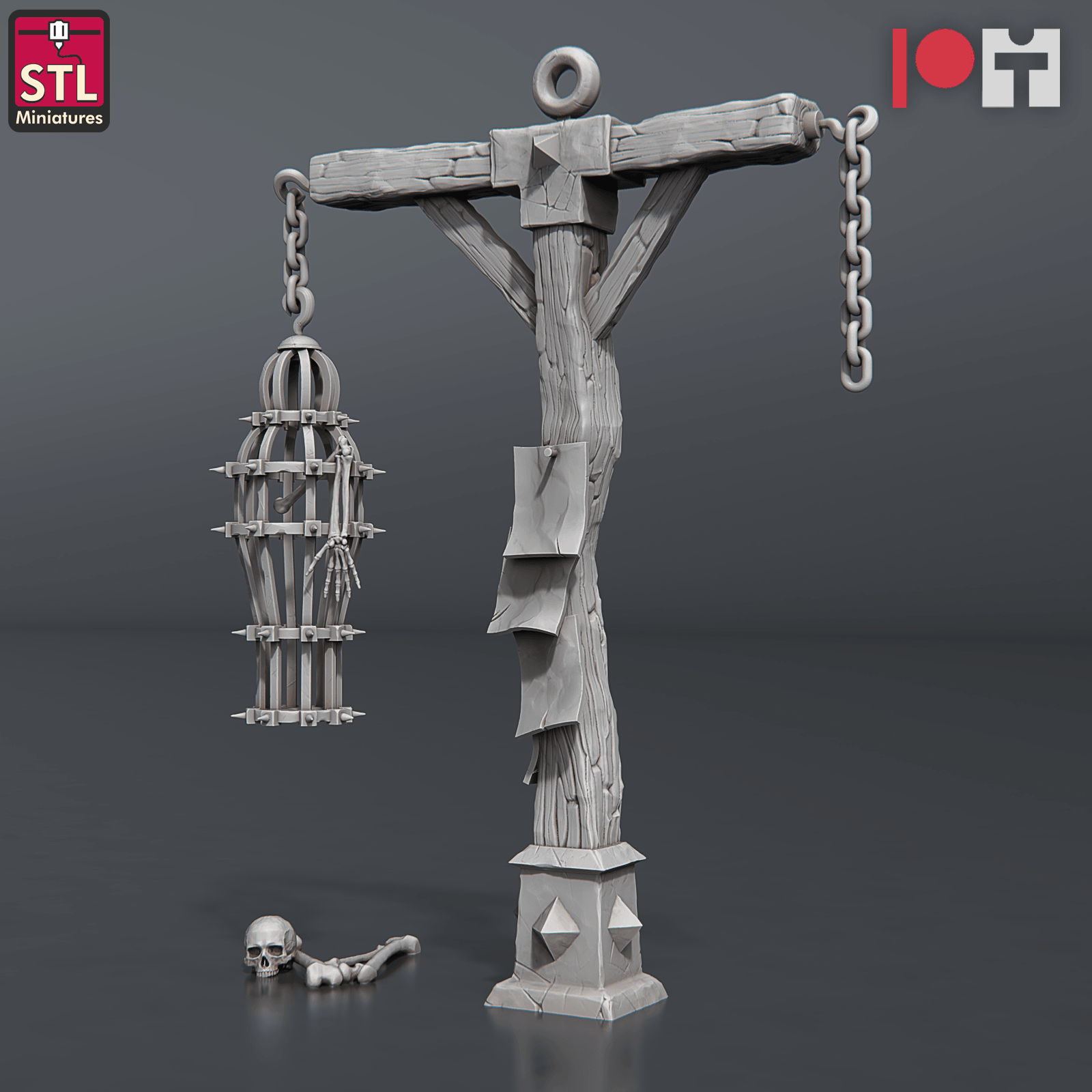 3D Printed STL Miniatures Bugbear Hangman 28 - 32mm War Gaming D&D