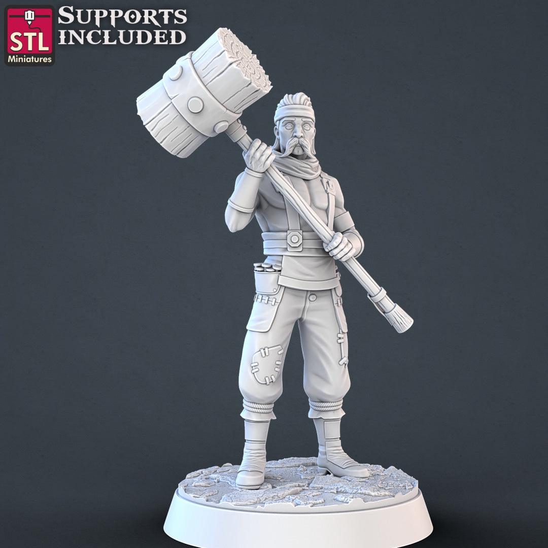 3D Printed STL Miniatures Constructors Set 28 - 32mm War Gaming D&D