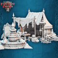 3D Printed STL Miniatures Fantasy Props 2 Market Desert Stall 28 - 32mm War Gaming D&D