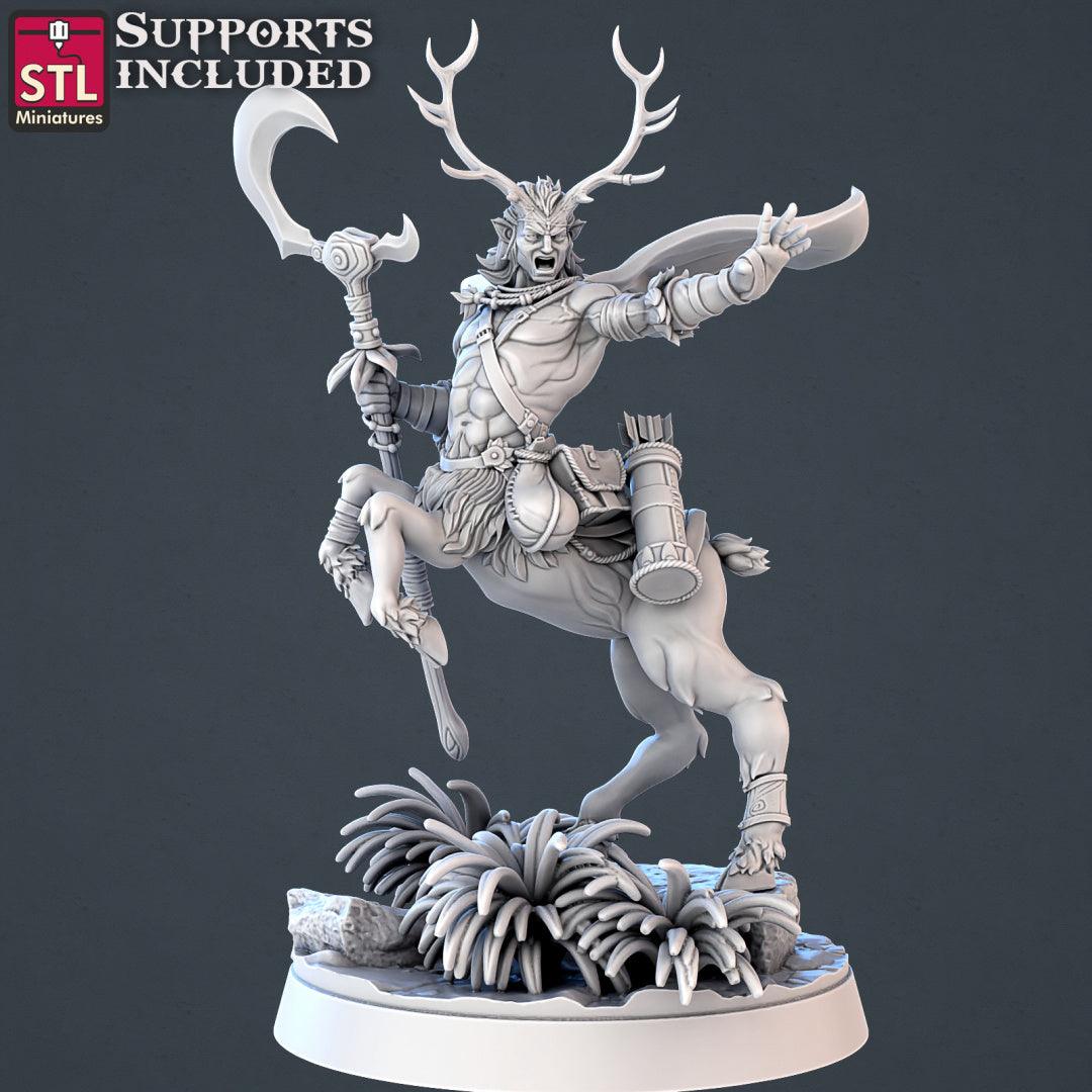 3D Printed STL Miniatures Forest Protectors Set 28 - 32mm War Gaming D&D