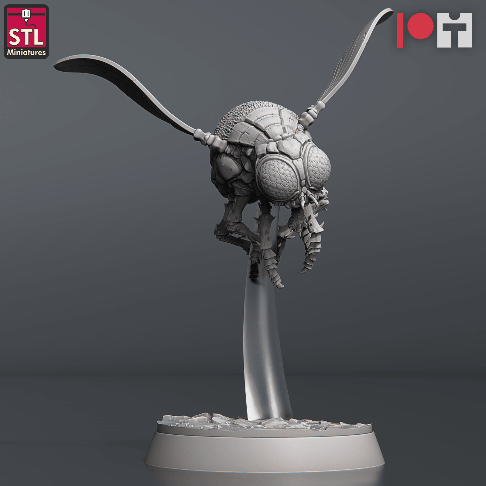 3D Printed STL Miniatures Giant Flies Set 28 - 32mm War Gaming D&D