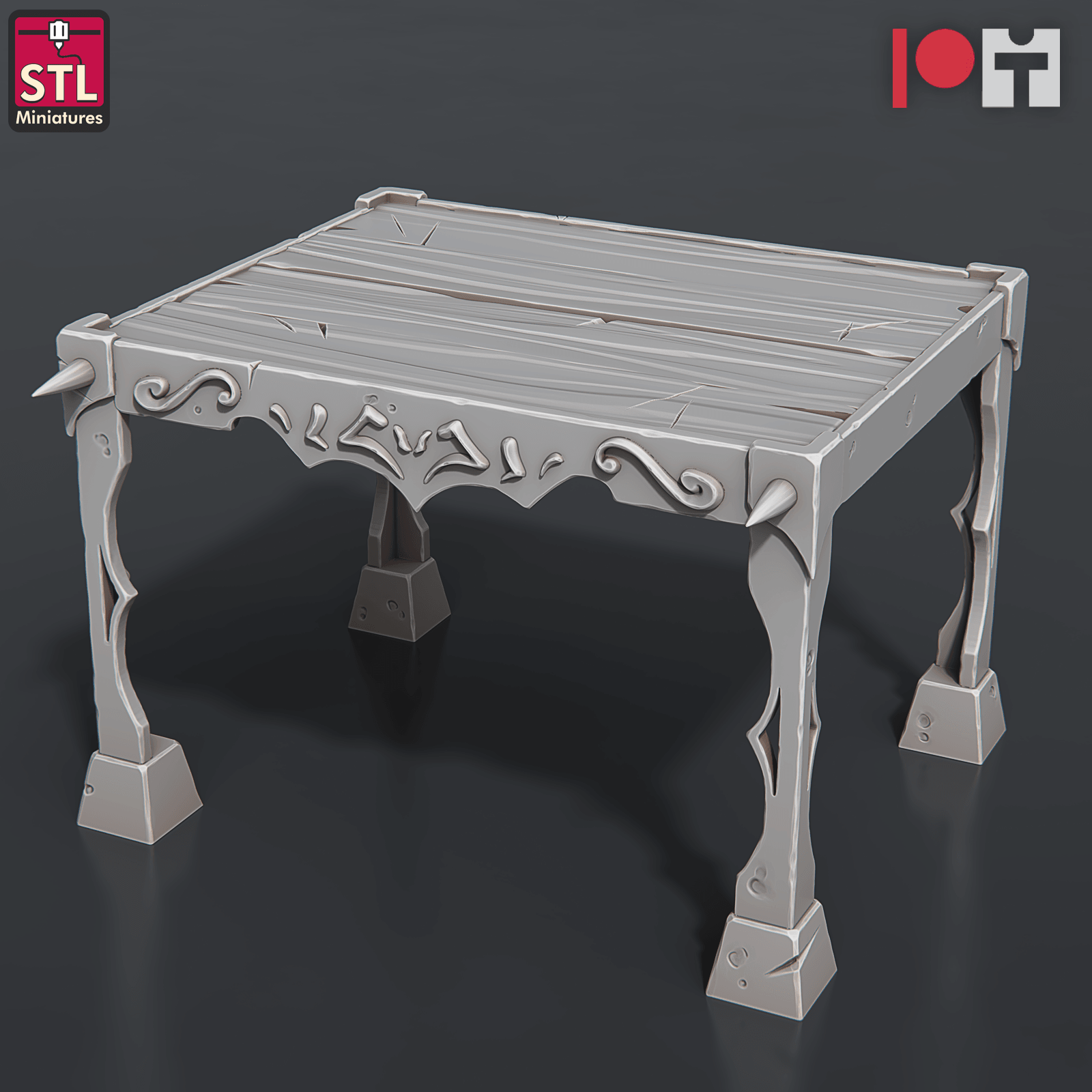 3D Printed STL Miniatures Jail Set 28 - 32mm War Gaming D&D
