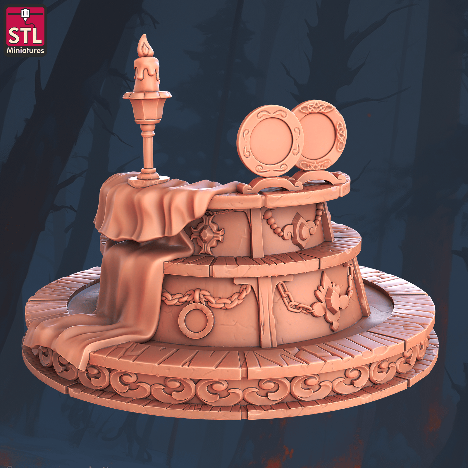 3D Printed STL Miniatures Jewels Crafters Set 28 - 32mm War Gaming D&D