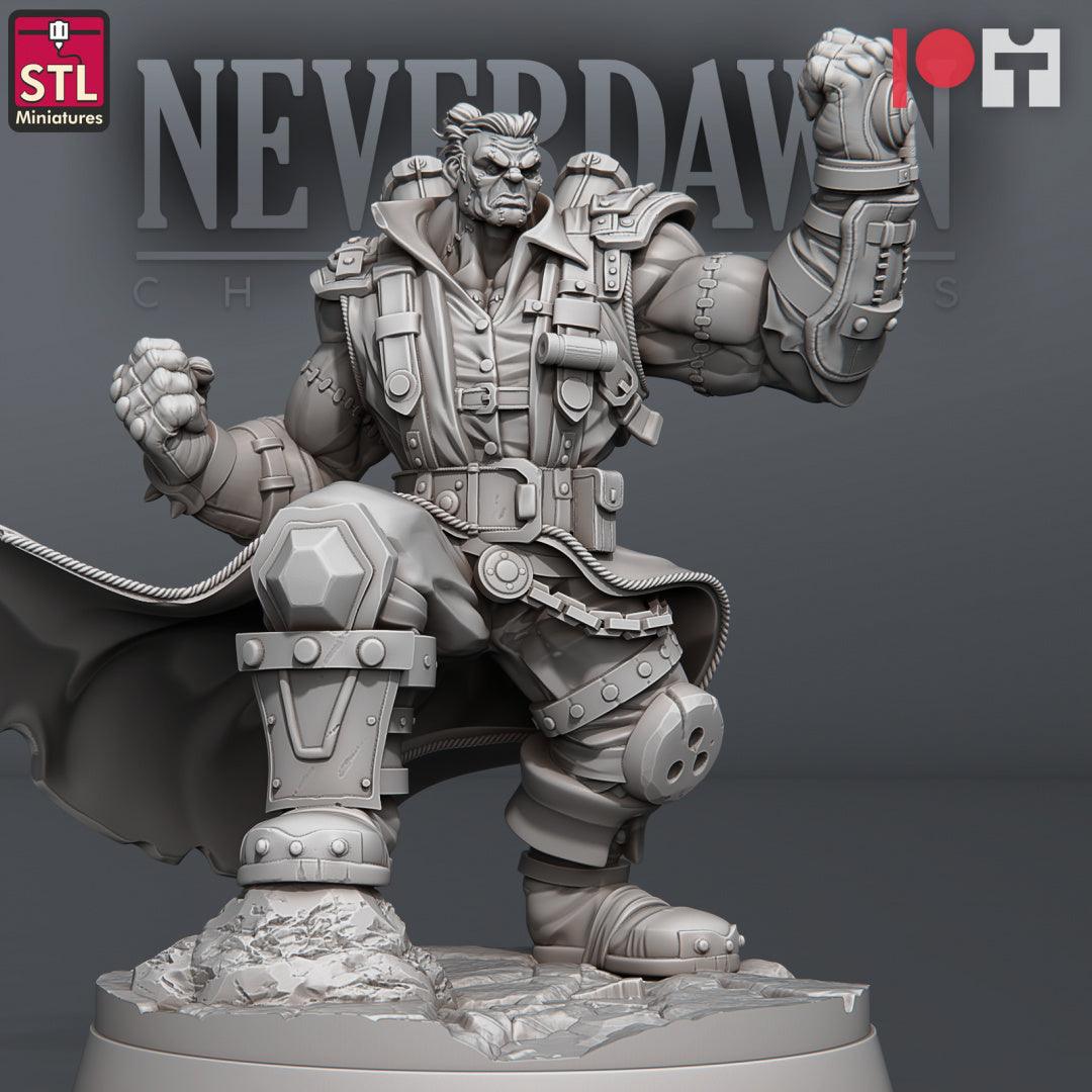 3D Printed STL Miniatures Neverdawn Stein Gang 28 - 32mm War Gaming D&D