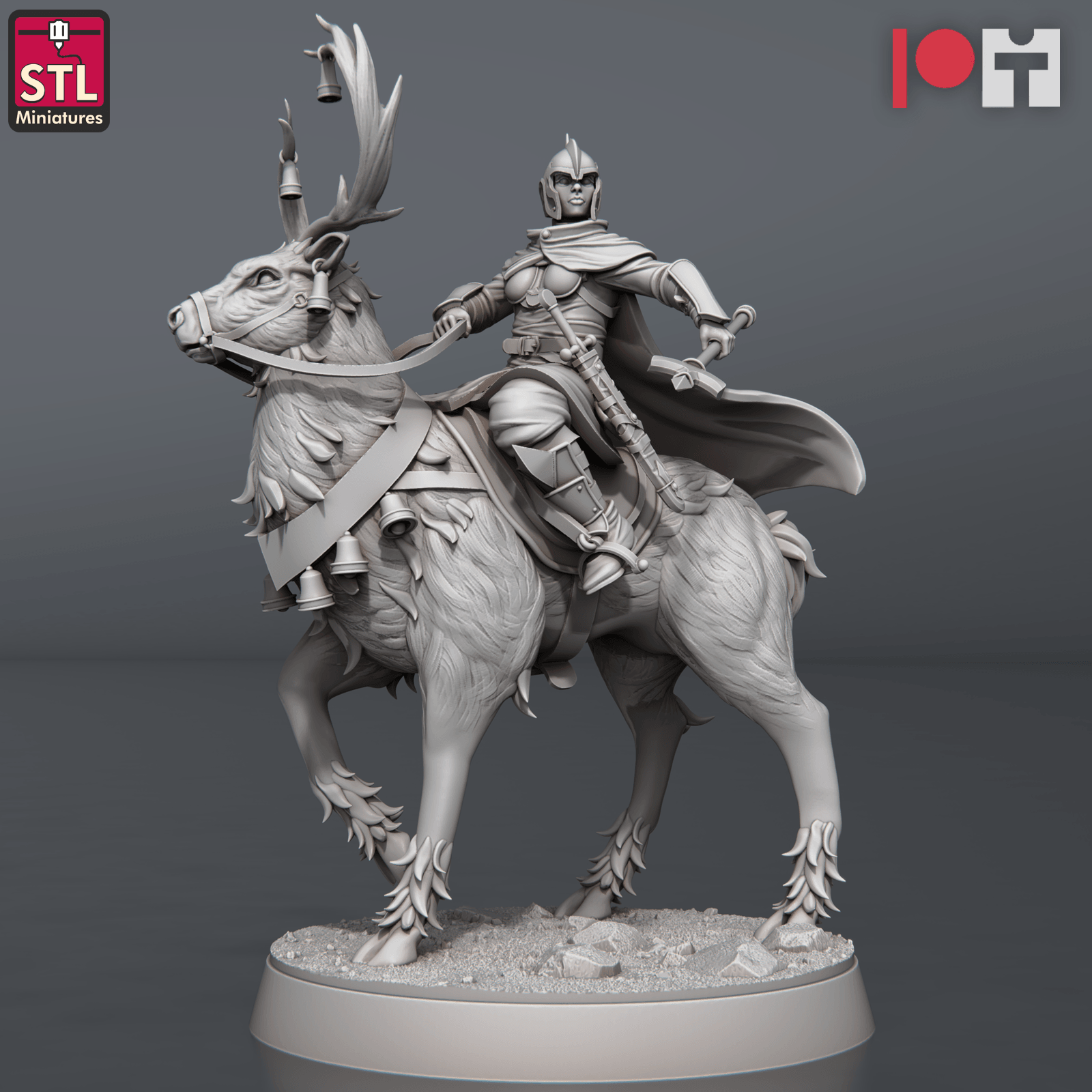 3D Printed STL Miniatures Nobles Set 28 - 32mm War Gaming D&D
