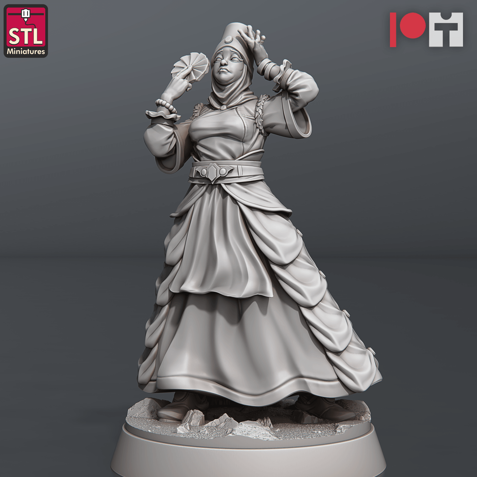 3D Printed STL Miniatures Nobles Set 28 - 32mm War Gaming D&D