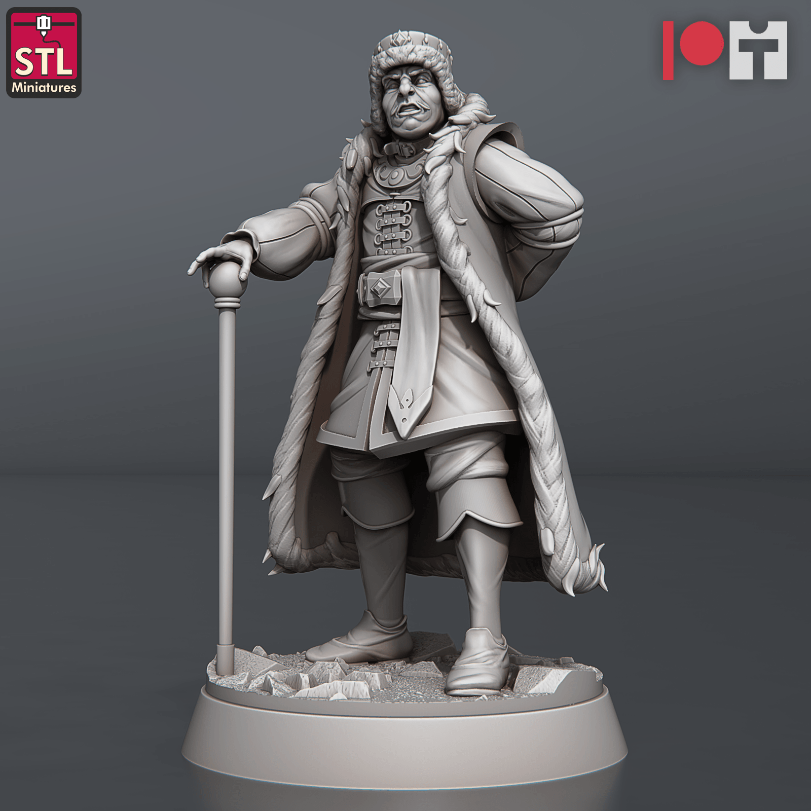 3D Printed STL Miniatures Nobles Set 28 - 32mm War Gaming D&D