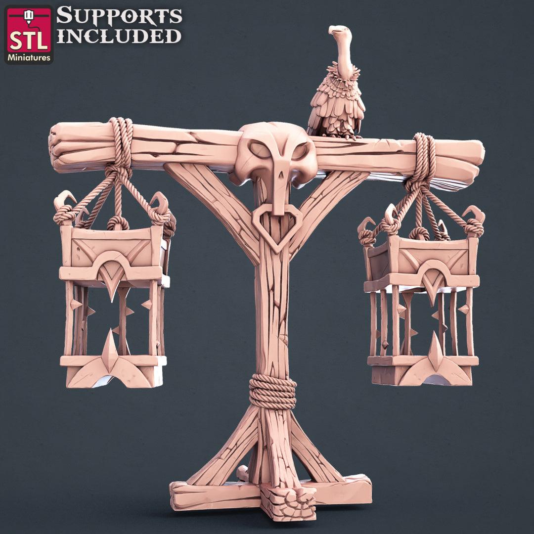3D Printed STL Miniatures Slave Merchant Set 28 - 32mm War Gaming D&D